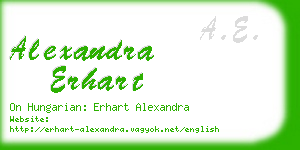 alexandra erhart business card